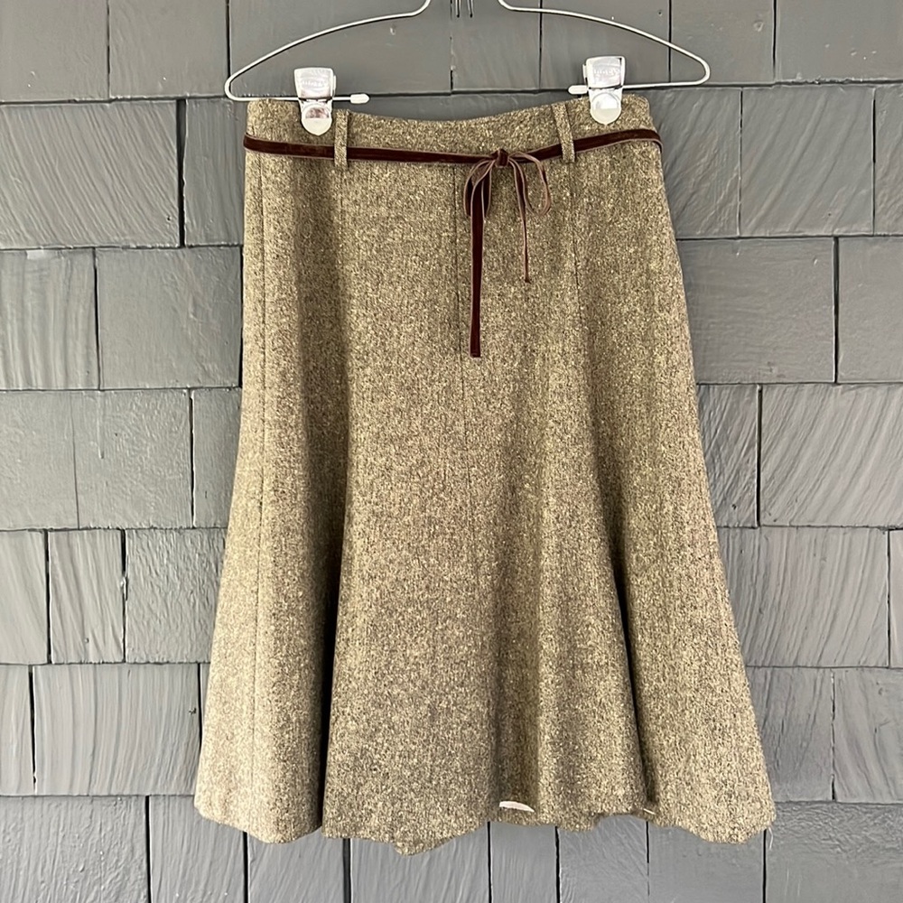 J.Crew wool tweed A-line skirt!